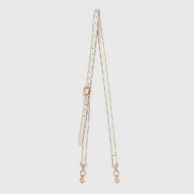 gucci sylvie detachable leather strap|Gucci Sylvie Detachable Leather Strap In White .